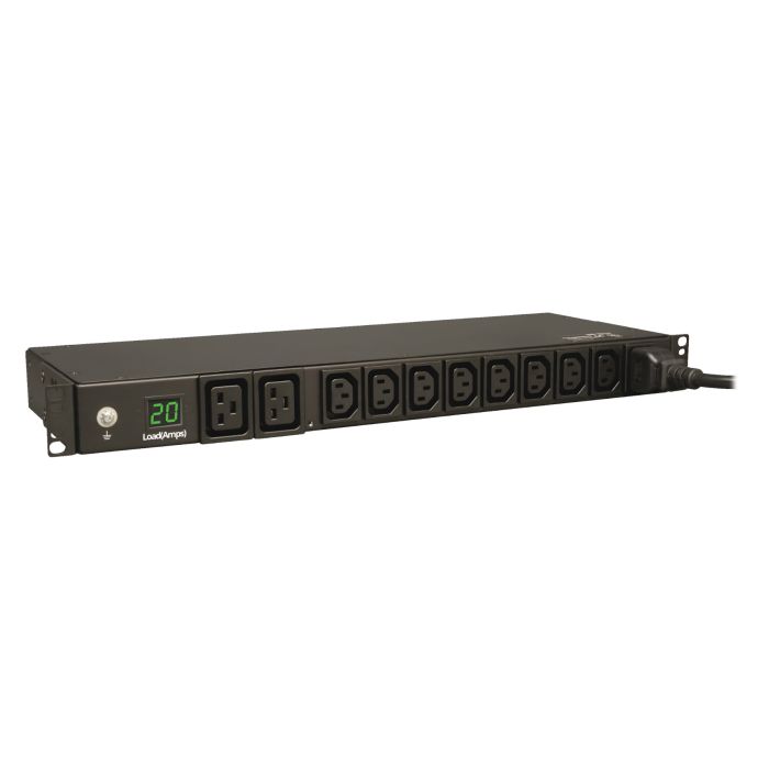 Tripp Lite PDUMH20HV 3.2-3.8kW Metered PDU, C20, 200-240V Input, (8)C13, (2) C19 Output - Refurbished
