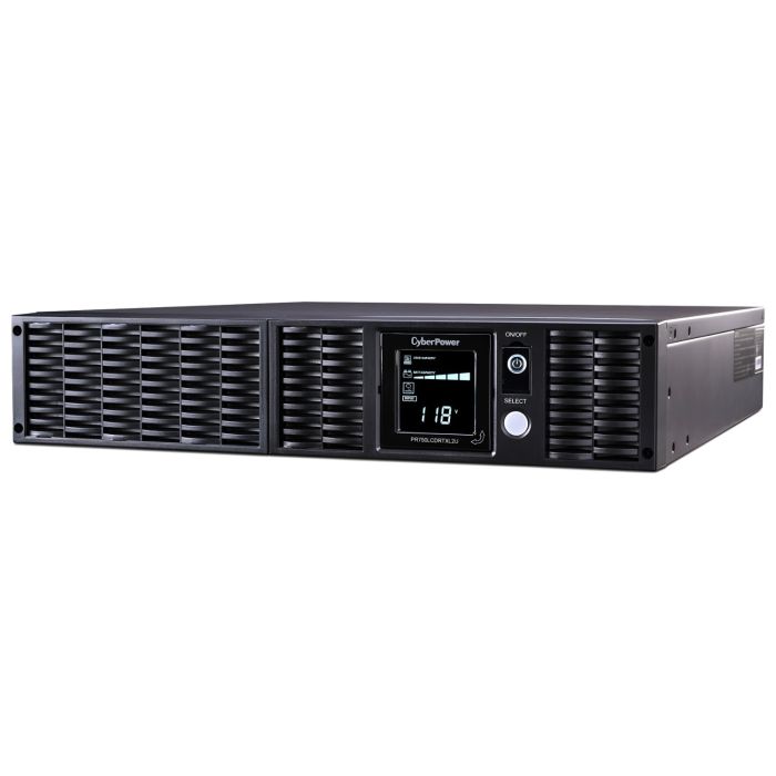 CyberPower Smart App 750VA 675W RM 2U 120V Output:(8)5-15R, PR750LCDRTXL2U - Refurbished
