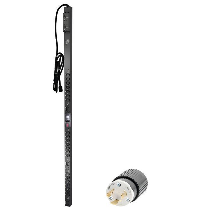 APC AP7941 Switched Rack PDU, Zero U, 208V, 30A, Output: (3)C19 & (21)C13 - Refurbished