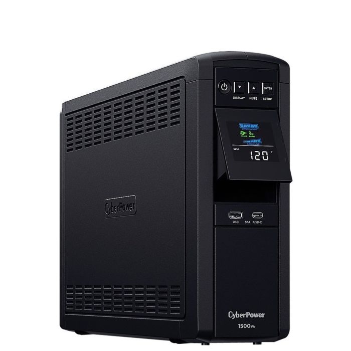 CyberPower PFC Sinewave UPS 1500VA 1000W Tower 120V CP1500PFCLCDa - Refurbished
