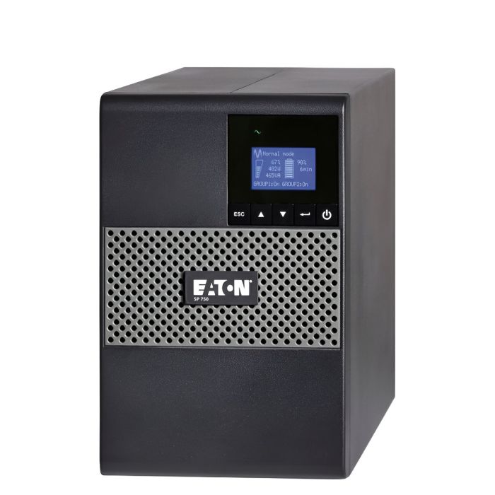 Eaton 5P UPS Tower 750VA 600W, In:5-15P, Outputs:(8)5-15R, 120V - Refurbished