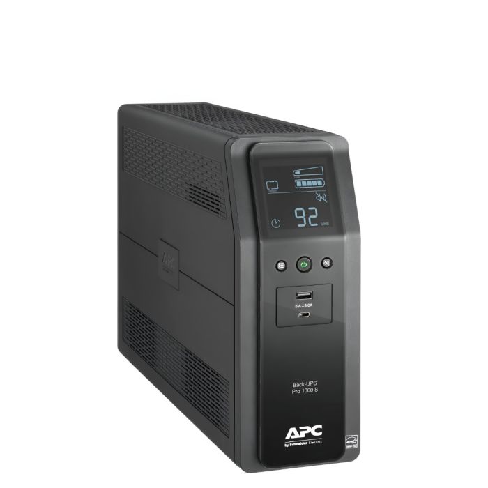 APC Back-UPS Pro S BR 1000VA 600W 120V Output: (4)5-15R Battery Backup, BR1000MS - Refurb