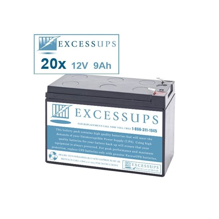 Ablerex MSII8000P Compatible Replacement Battery Set