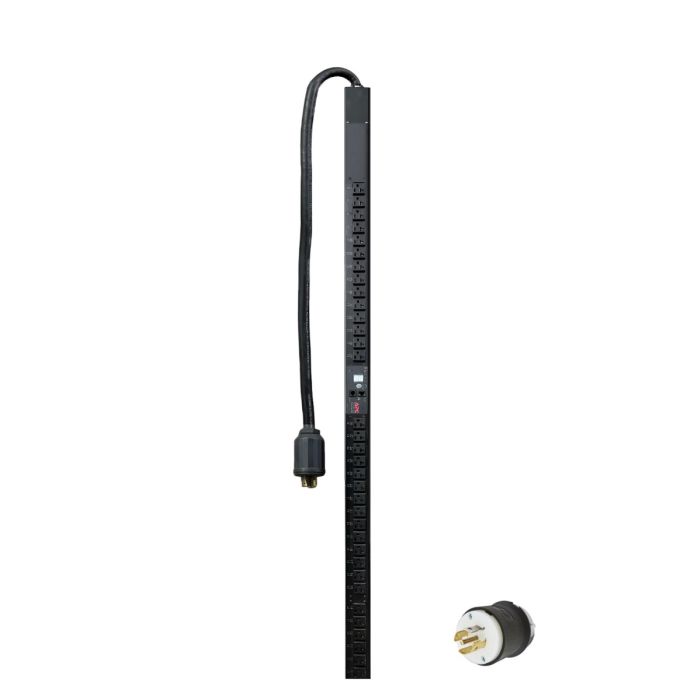 APC AP7862 Metered Rack PDU, Zero U, 208V 3PH, 5.7kW 20A L21-20P, (42)5-20R - Refurbished
