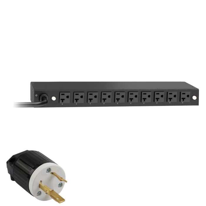 APC AP9560 Basic Rack PDU 1U 2880VA 120V 30A, L5-30P, Output:(10)5-20R - Refurbished
