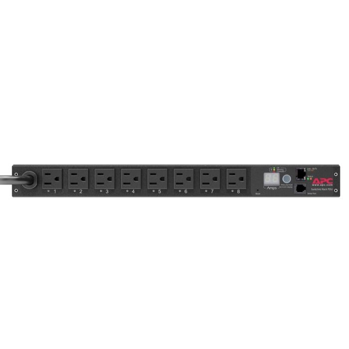 APC AP7900B Rack PDU, Switched, 1U, 15A, 120V, (8) 5-15 - Refurbished