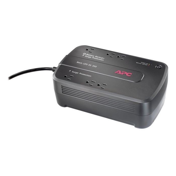 APC Back-UPS 350VA 200W 120V Output: (6) NEMA 5-15R, BE350G - Refurbished