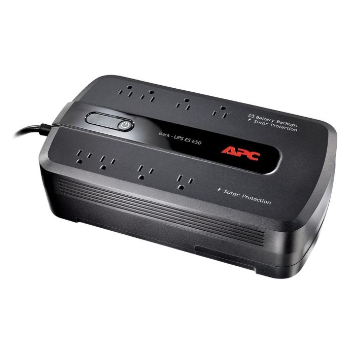 APC Back-UPS 650VA 390W 120V Output: (8) NEMA 5-15R, BE650G - Refurbished