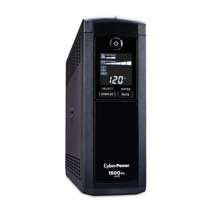 CyberPower AVR  Line-Interactive UPS 1500VA 900W Tower 120V CP1500AVRLCDa - Refurbished