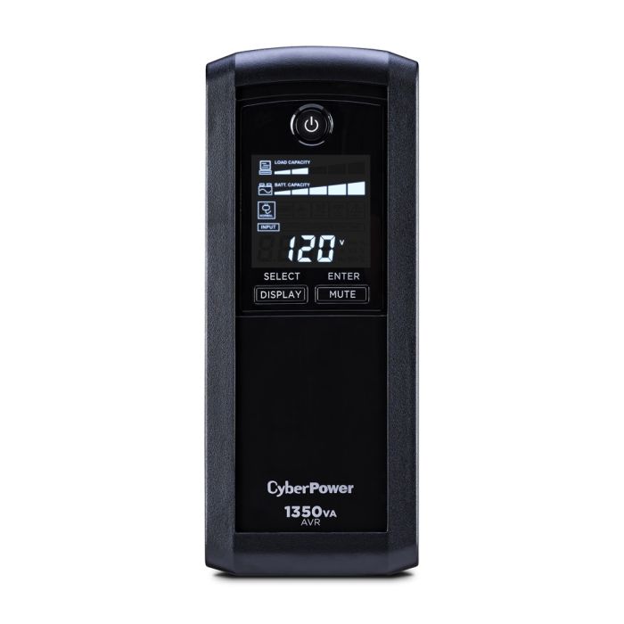 Refurbished - CyberPower Intelligent LCD UPS 1350VA 815W Tower 120V CP1350AVRLCD