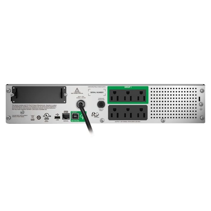 SMT750RM2UC - APC Smart-UPS 750VA 500W LCD RM 2U Refurbished - 1