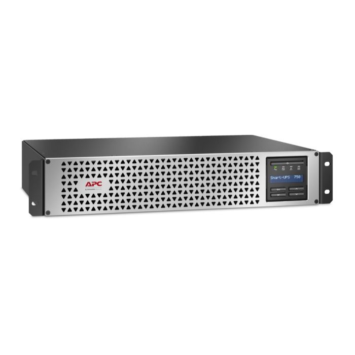 APC SmartConnect-UPS 750VA 600W Li-Ion RM 2U 120V Output:(6)5-15R, SMTL750RM2UC - Refurb